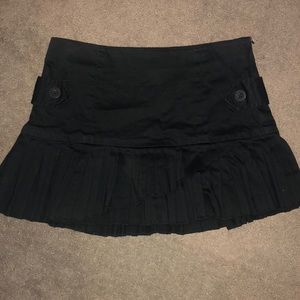 Black ruffle skirt